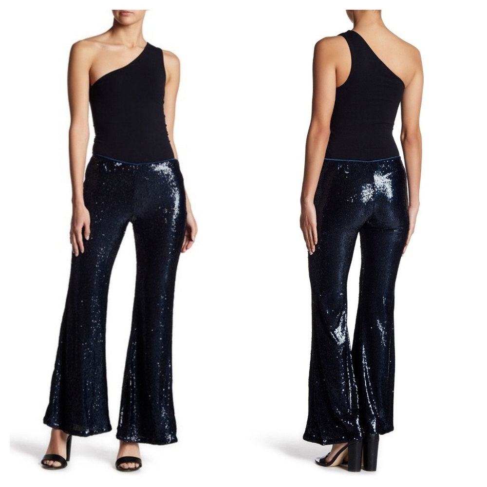 Free People Sequin Flare Pants